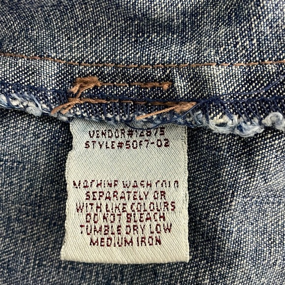 Northern Reflections Denim Jacket Size Large 
Blue Casual Corduroy Cuffs - Picture 8 of 11